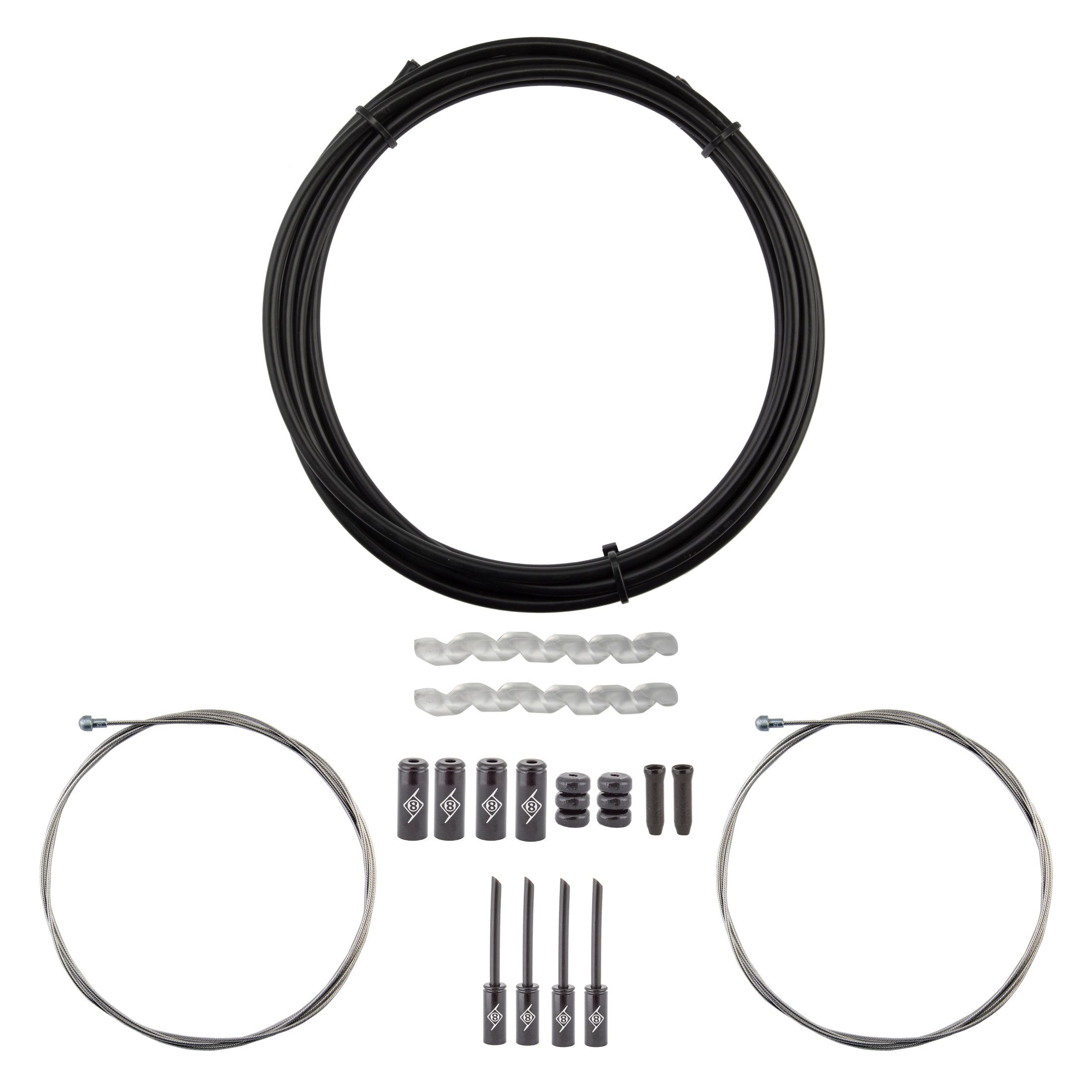 Slick Compressionless MTB Brake Cable/Housing Kit