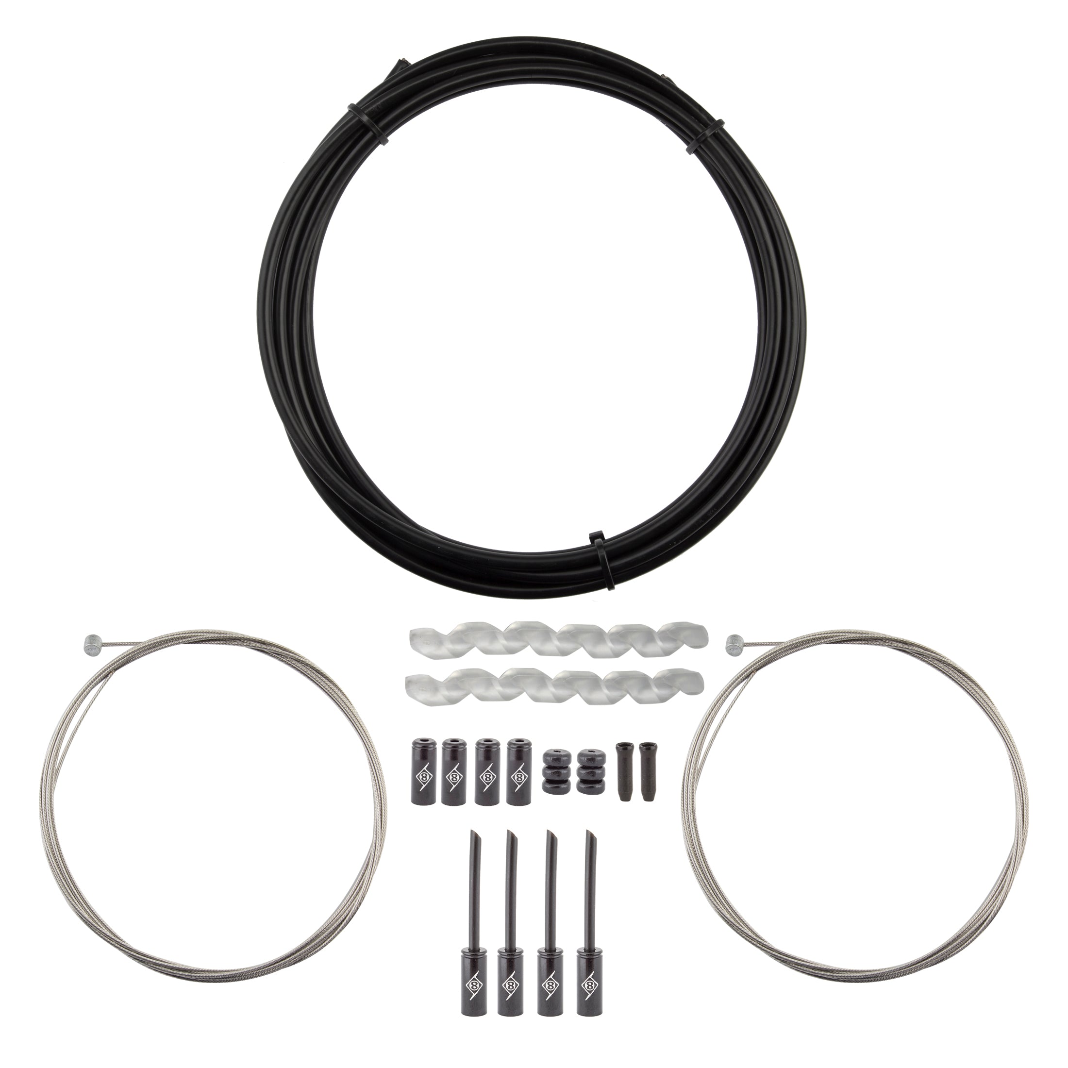 Slick Compressionless MTB Brake Cable/Housing Kit
