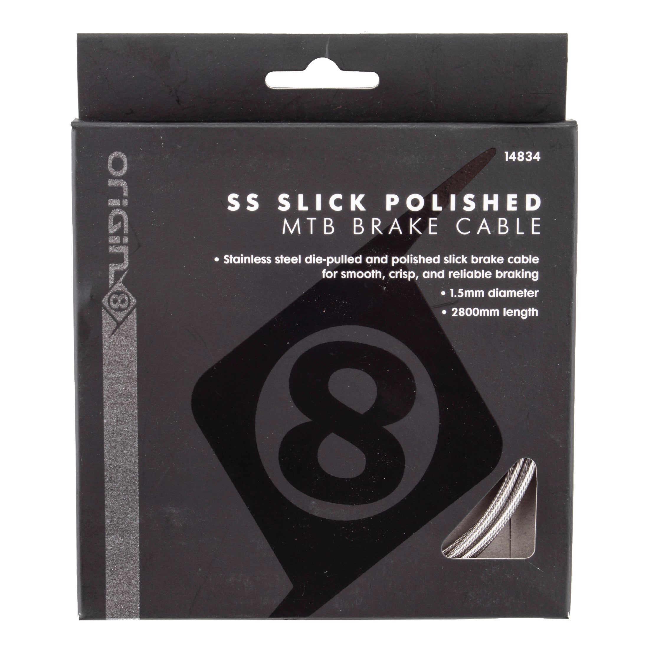 SS Slick Polished Road Brake Cable